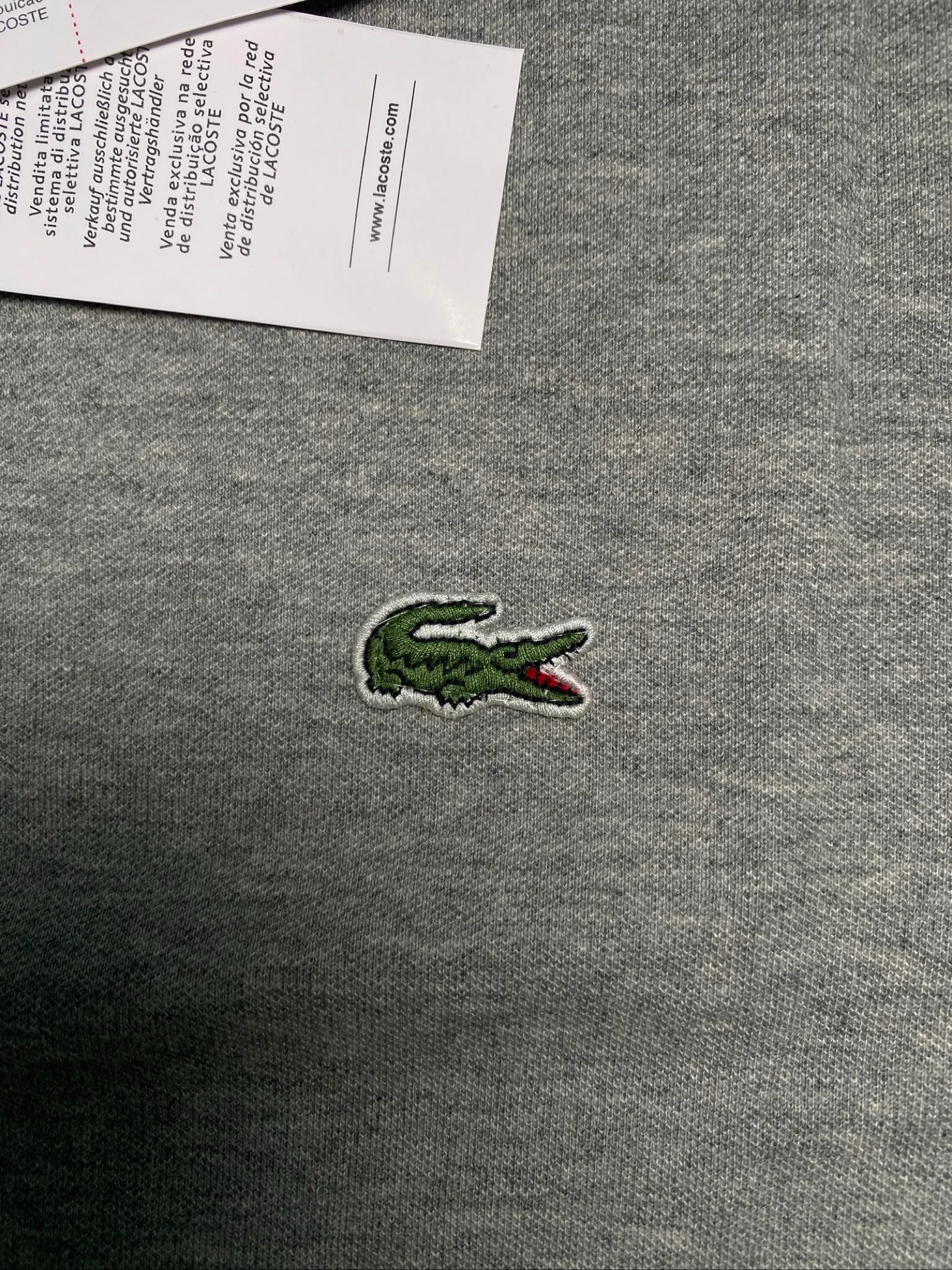 Lacoste grey new polo shirt with tag size L – photo 2